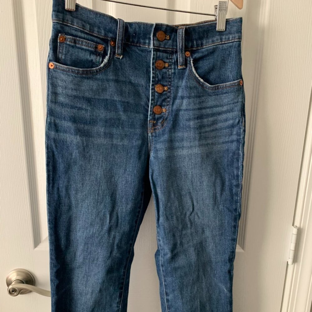 Madewell Perfect Vintage Button Fly Crop